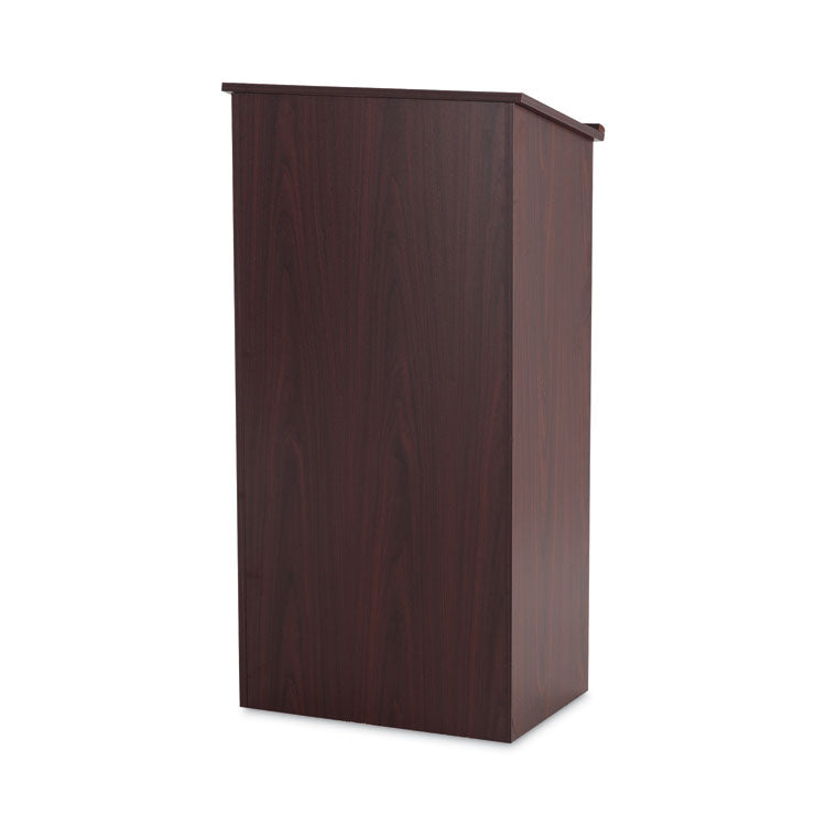 Stand-Up Lectern, 23 x 15.75 x 46, Mahogany