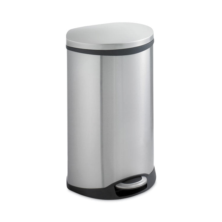 Step-On Medical Receptacle, 12.5 gal, Steel, Stainless Steel