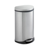 Step-On Medical Receptacle, 12.5 gal, Steel, Stainless Steel