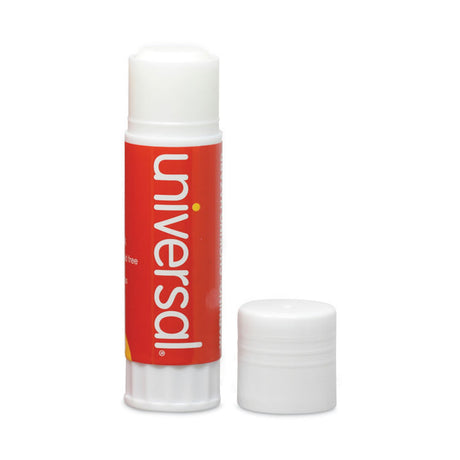 Glue Stick, 1.3 oz, Applies and Dries Clear, 12/Pack