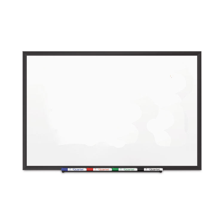Classic Series Porcelain Magnetic Dry Erase Board, 72 x 48, White Surface, Black Aluminum Frame