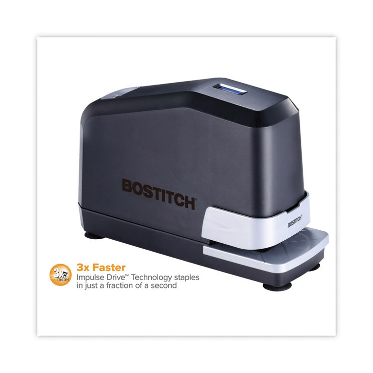 B8 Impulse 45 Electric Stapler, 45-Sheet Capacity, Black