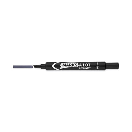 MARKS A LOT Large Desk-Style Permanent Marker, Broad Chisel Tip, Black, Dozen (8888)