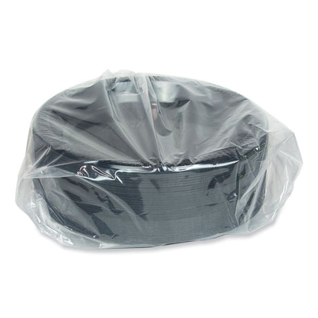 Meadoware Impact Plastic Dinnerware, Plate, 10.25  dia, Black, 500/Carton