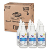 Bleach Germicidal Cleaner, 32 oz Pull-Top Bottle, 6/Carton