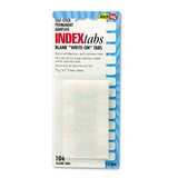 Legal Index Tabs, Customizable: Handwrite Only, 1/5-Cut, White, 1" Wide, 104/Pack