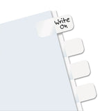 Legal Index Tabs, Customizable: Handwrite Only, 1/5-Cut, White, 1" Wide, 104/Pack