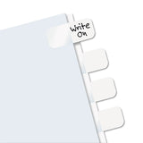 Legal Index Tabs, Customizable: Handwrite Only, 1/5-Cut, White, 1" Wide, 416/Pack