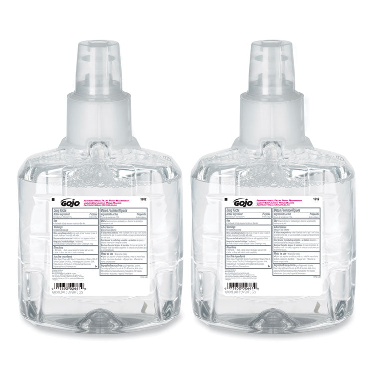 Antibacterial Foam Hand Wash Refill, For LTX-12 Dispenser, Plum Scent, 1,200 mL Refill, 2/Carton