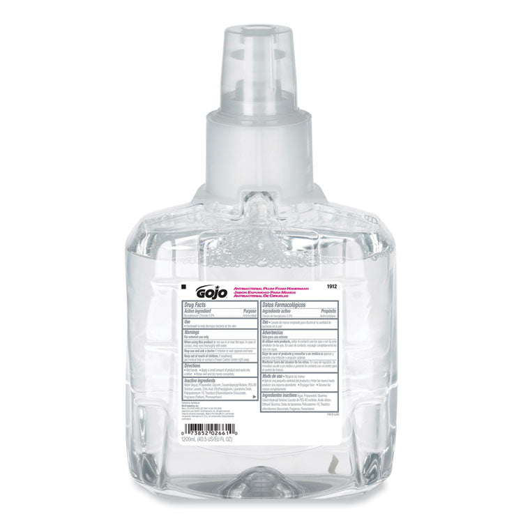 Antibacterial Foam Hand Wash Refill, For LTX-12 Dispenser, Plum Scent, 1,200 mL Refill, 2/Carton