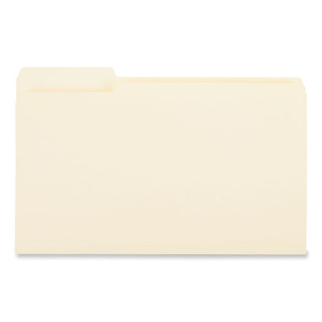 Top Tab File Folders, 1/3-Cut Tabs: Left Position, Legal Size, 0.75" Expansion, Manila, 100/Box