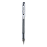 G-TEC-C Ultra Gel Pen, Stick, Extra-Fine 0.4 mm, Black Ink, Clear/Black Barrel, Dozen