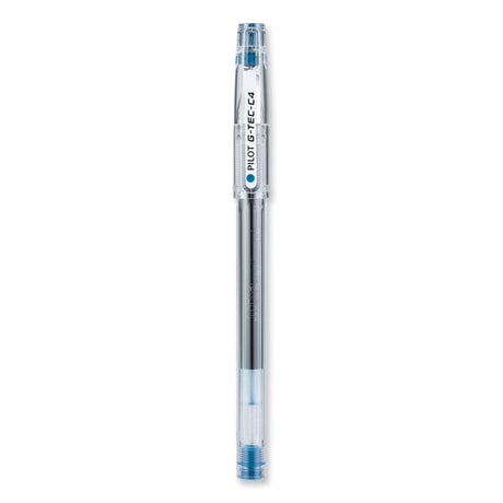 G-TEC-C Ultra Gel Pen, Stick, Extra-Fine 0.4 mm, Blue Ink, Clear/Blue Barrel, Dozen