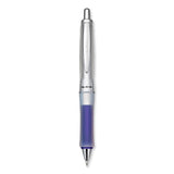 Dr. Grip Center of Gravity Ballpoint Pen, Retractable, Medium 1 mm, Black Ink, Silver/Navy Grip Barrel