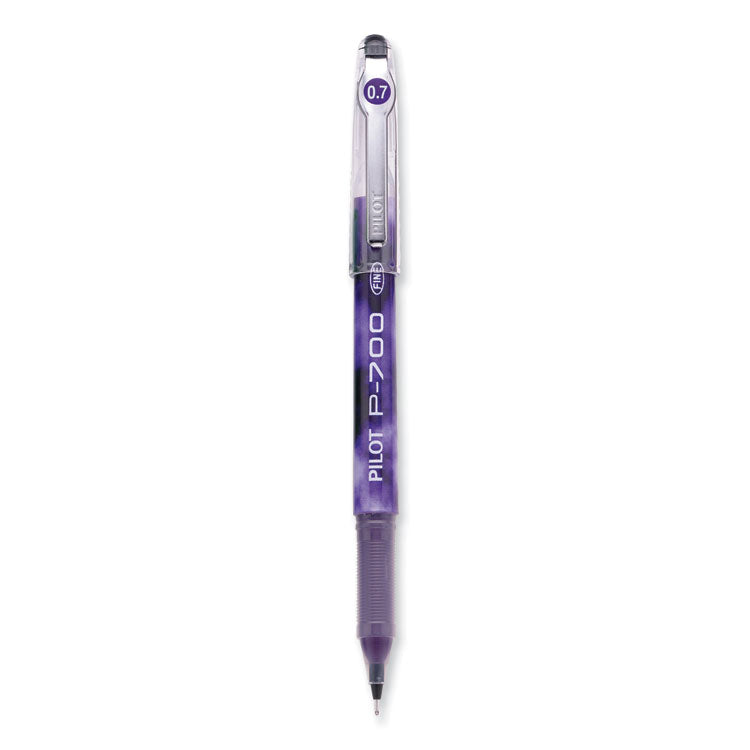 Precise P-700 Gel Pen, Stick, Fine 0.7 mm, Purple Ink, Purple Barrel, Dozen