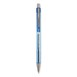 Better Ballpoint Pen, Retractable, Medium 1 mm, Blue Ink, Translucent Blue Barrel, Dozen