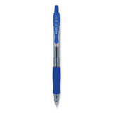 G2 Premium Gel Pen, Retractable, Fine 0.7 mm, Blue Ink, Smoke/Blue Barrel, 2/Pack