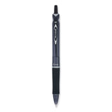 Acroball Colors Advanced Ink Hybrid Gel Pen, Retractable, Medium 1 mm, Black Ink, Smoke/Black Barrel