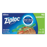 Resealable Sandwich Bags, 6.5  x 5.88 , Clear, 90 Bags/Box, 12 Boxes/Carton