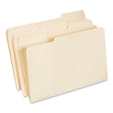 Top Tab File Folders, 1/3-Cut Tabs: Assorted, Legal Size, 0.75" Expansion, Manila, 100/Box