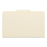 Top Tab File Folders, 1/3-Cut Tabs: Center Position, Legal Size, 0.75" Expansion, Manila, 100/Box