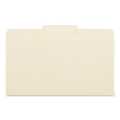 Top Tab File Folders, 1/3-Cut Tabs: Center Position, Legal Size, 0.75" Expansion, Manila, 100/Box