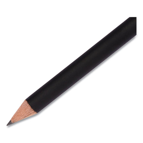 Mirado Black Warrior Pencil, HB (#2), Black Lead, Black Matte Barrel, Dozen