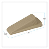 Big Foot Doorstop, No Slip Rubber Wedge, 2.25w x 4.75d x 1.25h, Beige