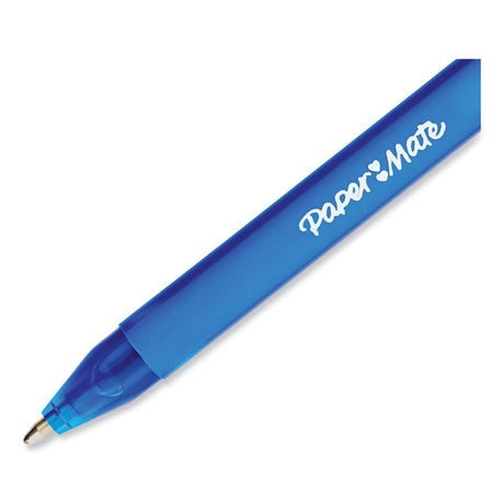 ComfortMate Ultra Ballpoint Pen, Retractable, Medium 1 mm, Blue Ink, Blue Barrel, Dozen