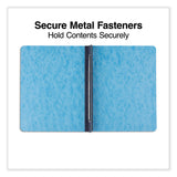 Pressboard Report Cover, Two-Piece Prong Fastener, 3" Capacity, 8.5 x 11, Light Blue/Light Blue