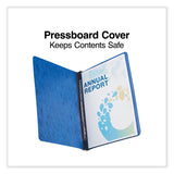 Pressboard Report Cover, Two-Piece Prong Fastener, 3" Capacity, 8.5 x 11, Dark Blue/Dark Blue