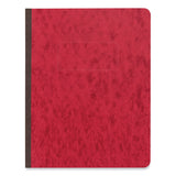 Pressboard Report Cover, Two-Piece Prong Fastener, 3" Capacity, 8.5 x 11, Executive Red/Executive Red