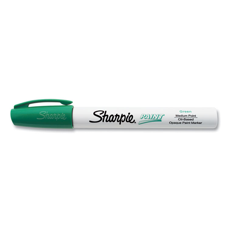 Permanent Paint Marker, Medium Bullet Tip, Green