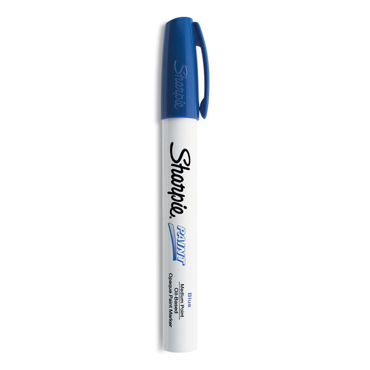 Permanent Paint Marker, Medium Bullet Tip, Blue