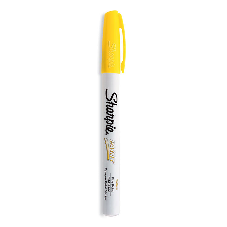 Permanent Paint Marker, Fine Bullet Tip, Yellow