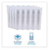 Clear Plastic Cold Cups, 9 oz, 50/Sleeve, 20 Sleeves/Carton