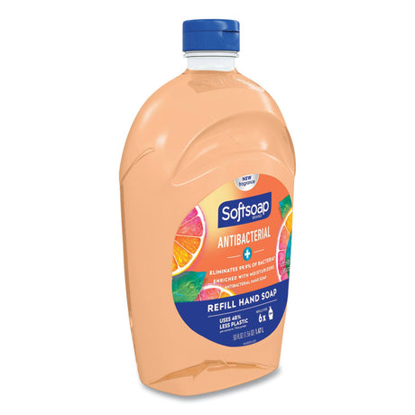 Antibacterial Liquid Hand Soap Refills, Fresh, Orange, 50 oz