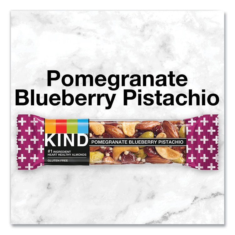 Plus Nutrition Boost Bar, Pom. Blueberry Pistachio/Antioxidants, 1.4 oz, 12/Box