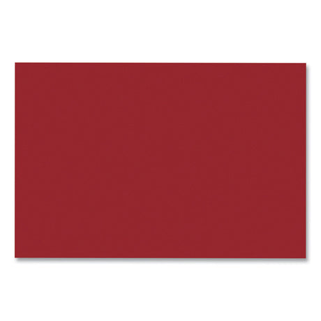 SunWorks Construction Paper, 50 lb Text Weight, 12 x 18, Holiday Red, 50/Pack
