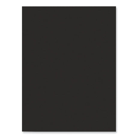 SunWorks Construction Paper, 50 lb Text Weight, 9 x 12, Black, 50/Pack
