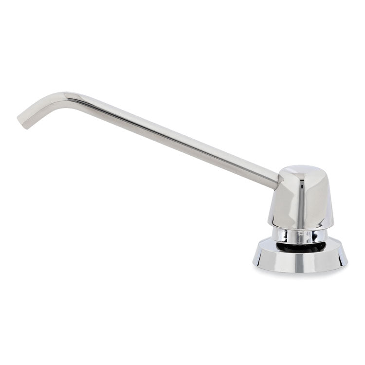 Counter-Mounted Soap Dispenser, 34 oz,  3 x 4 x 6, Stainless Steel