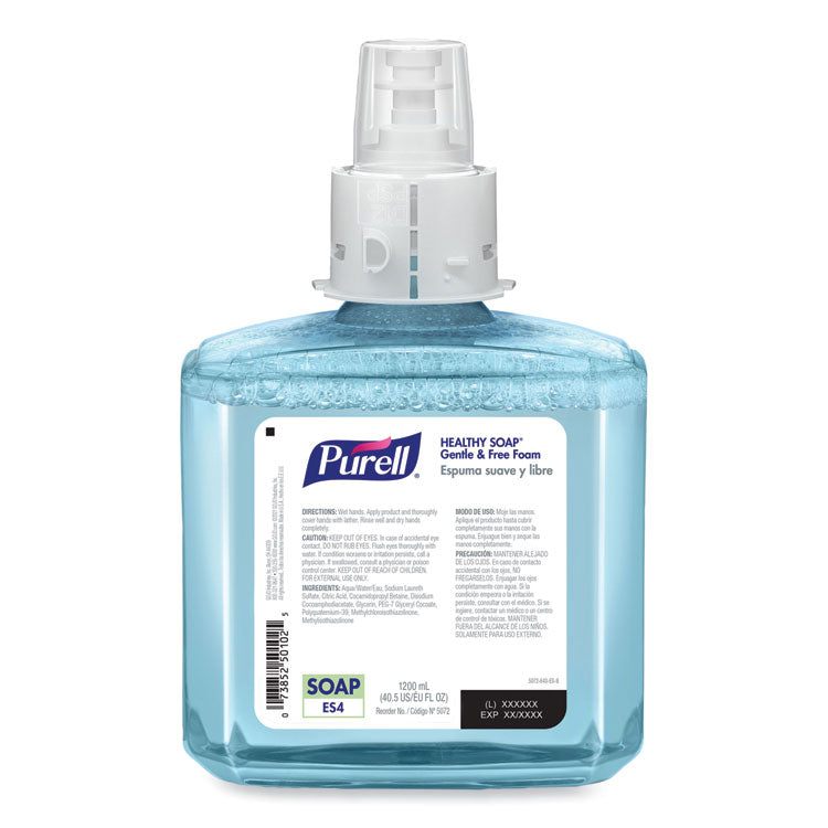 HEALTHY SOAP Gentle and Free Foam, For ES4 Dispensers, Fragrance-Free, 1,200 mL, 2/Carton