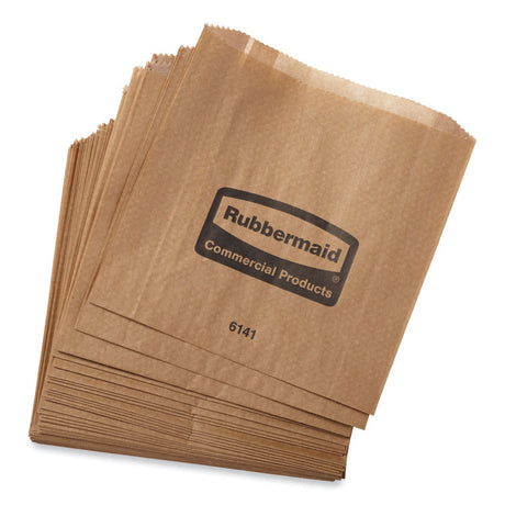 Waxed Napkin Receptacle Liners, 2.75  x 8.75  x 8.5 , Brown, 250/Carton