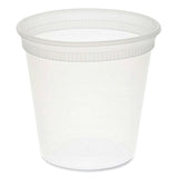 Newspring DELItainer Microwavable Container, 24 oz, 4.55 x 4.55 x 4.35, Clear, Plastic, 480/Carton