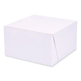 Bakery Boxes, Standard, 7 x 7 x 4, White, Paper, 250/Carton