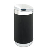 At-Your-Disposal Vertex Receptacle, 38 gal, Polyethylene, Black