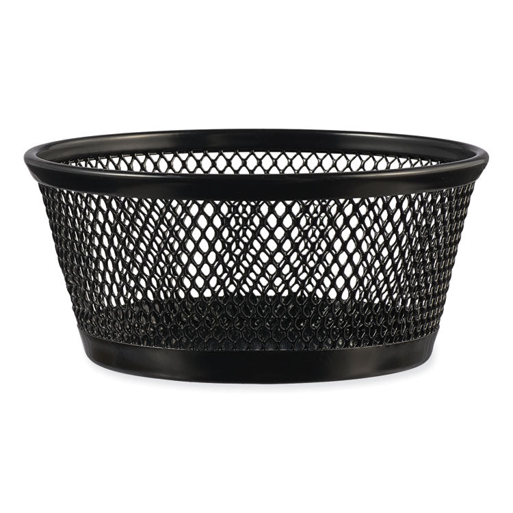 Jumbo Mesh Storage Dish, 4.38" Diameter x 2"h, Black