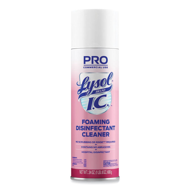 Foaming Disinfectant Cleaner, 24 oz Aerosol Spray, 12/Carton