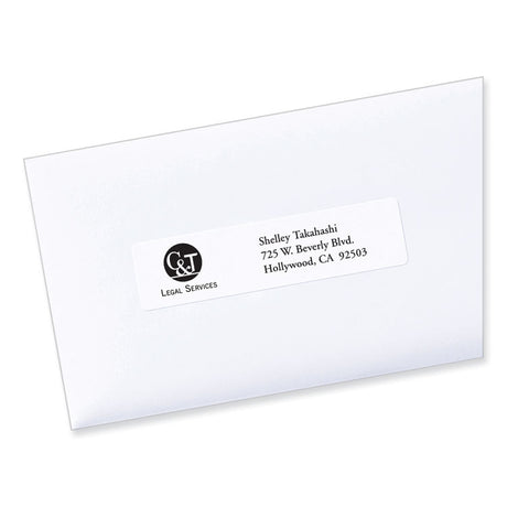 Labels, Laser Printers, 1 x 4, White, 20/Sheet, 100 Sheets/Box