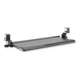 Desk Clamp Five-Position Tilting Keyboard Tray, 26.8  x 11.1, Black